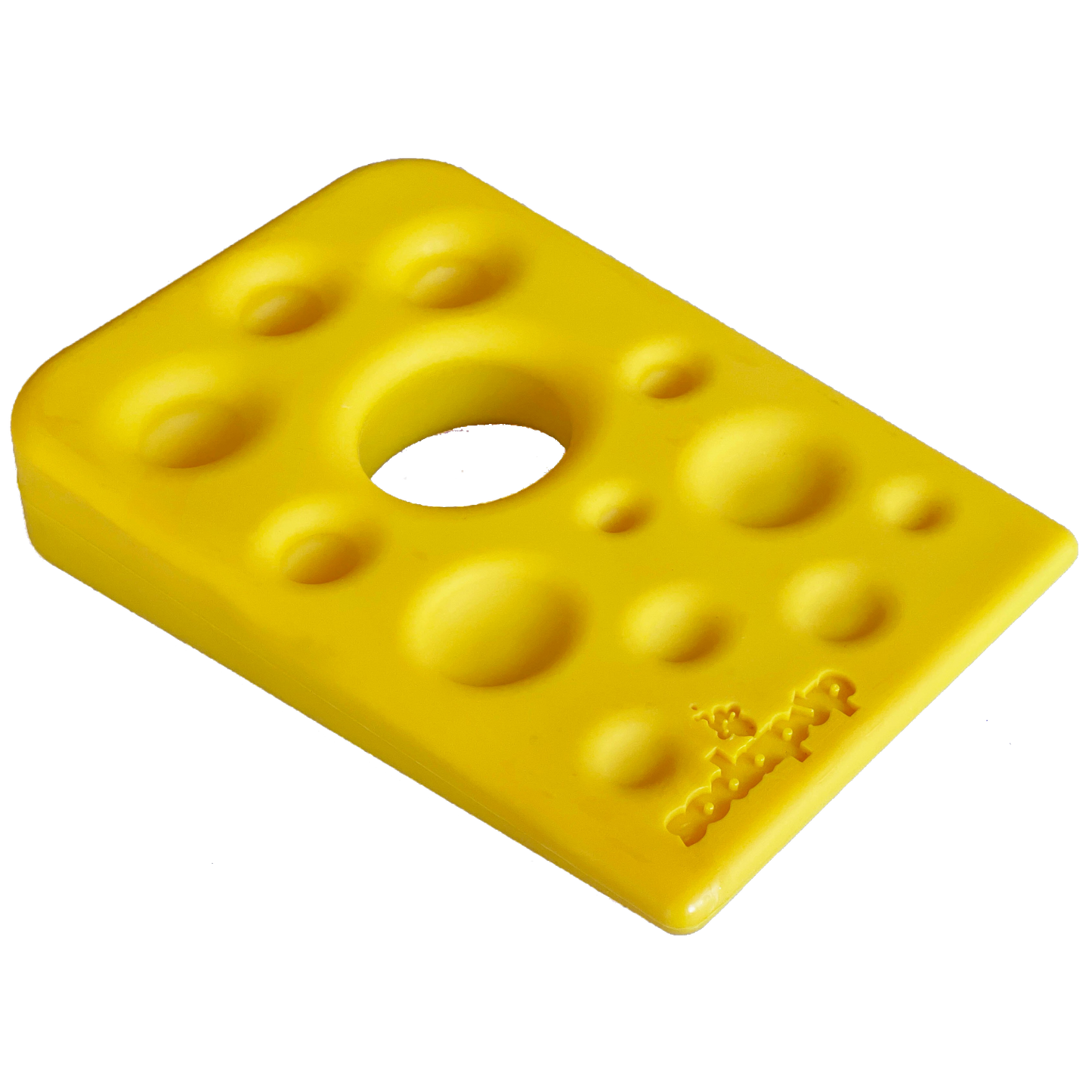 Swiss Cheese Wedge eChew Durable Nylon Dog Chew Toy