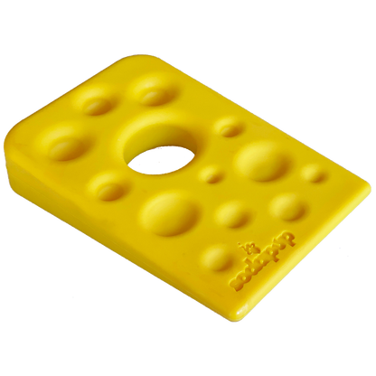 Swiss Cheese Wedge eChew Durable Nylon Dog Chew Toy