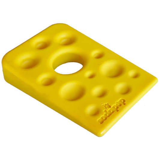 Swiss Cheese Wedge eChew Durable Nylon Dog Chew Toy