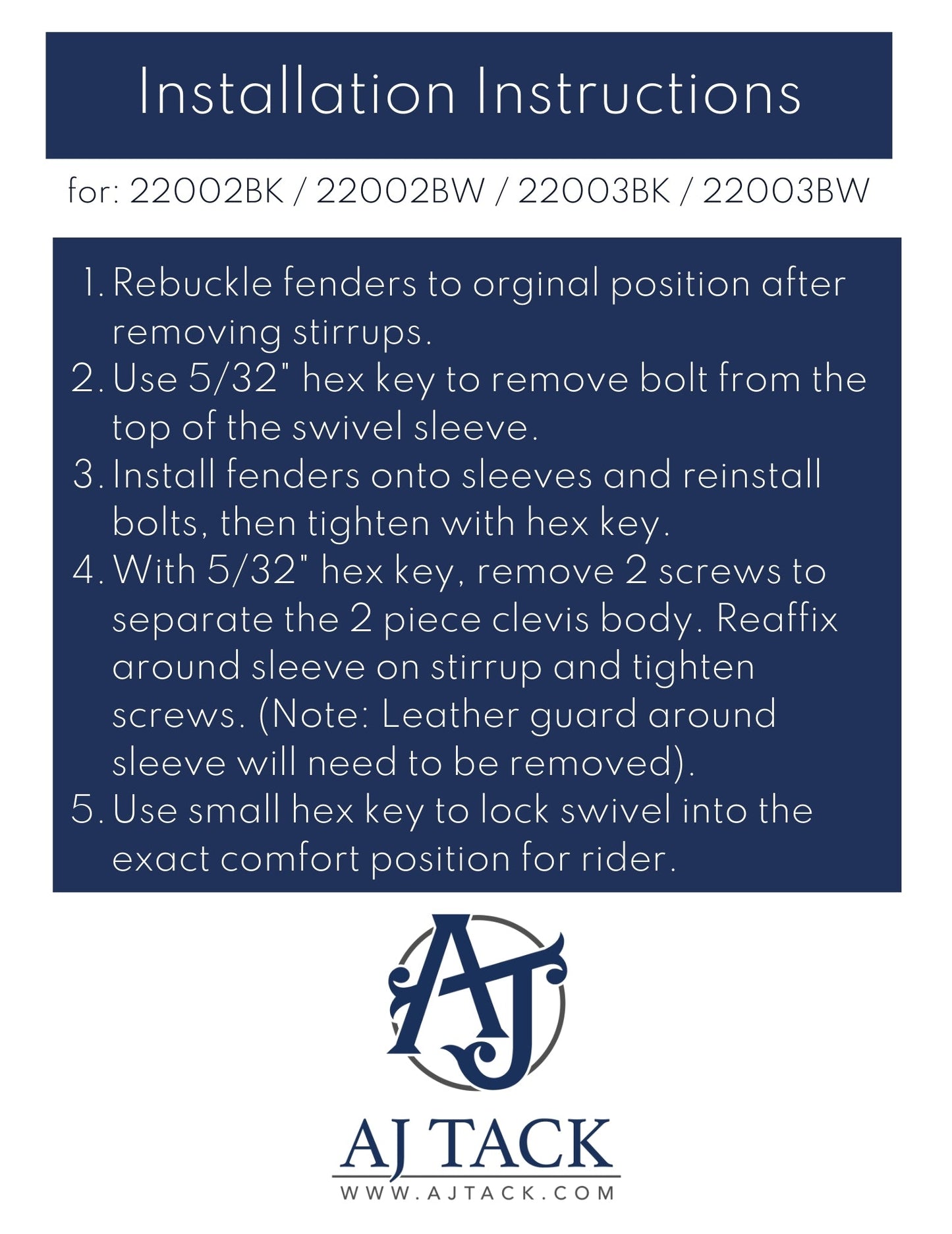 AJ Tack Swivel and Lock Stirrup Turner