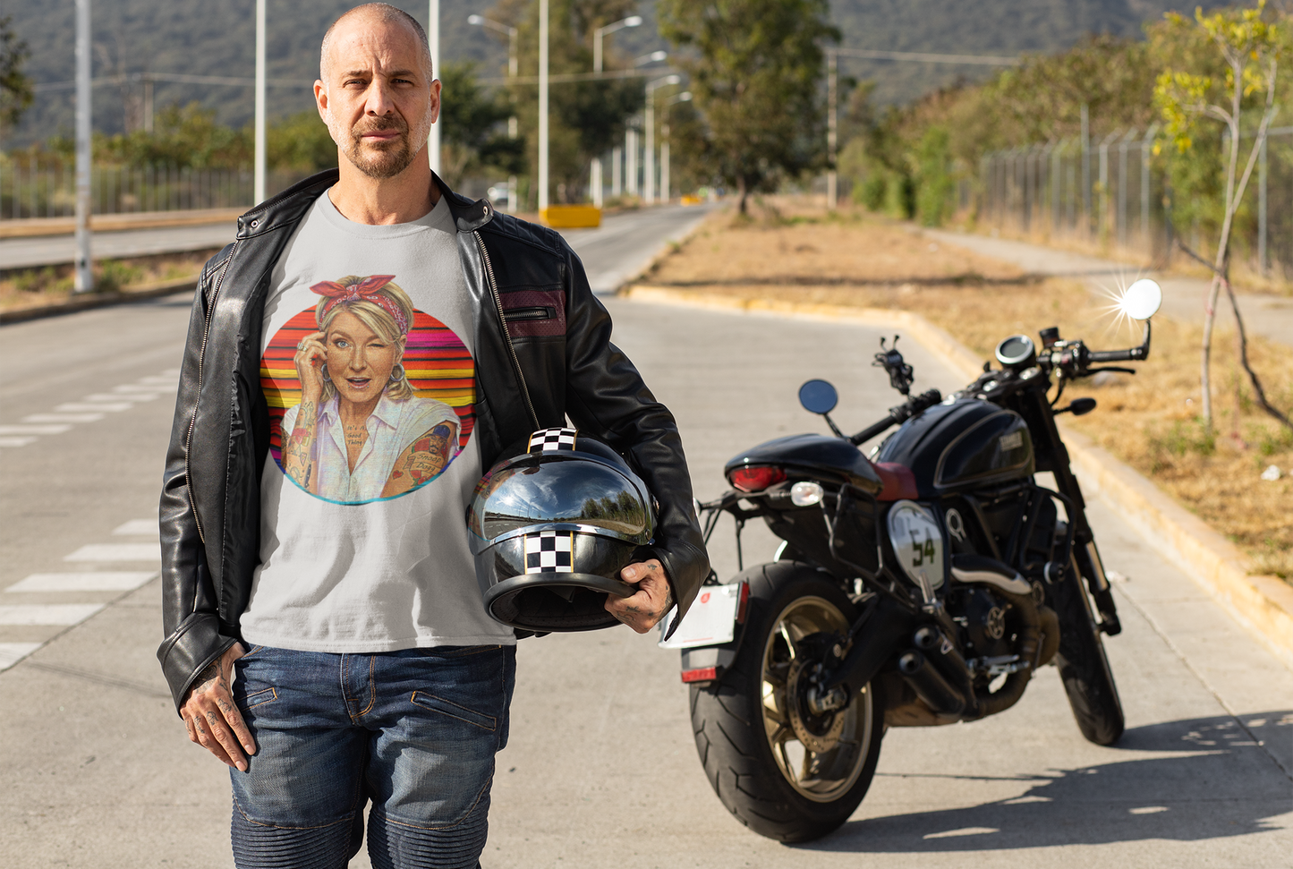 Metal Martha Stewart Graphic Tee