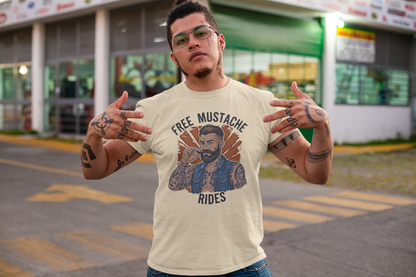 Free Mustache Rides Graphic Tee