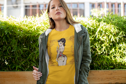 Bite Me Pin Up Graphic Tee