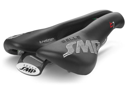 Selle SMP Triathlon T1 Saddle with Steel Rails (Black)