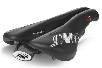 Selle SMP Triathlon T1 Saddle with Carbon Rails (Black)