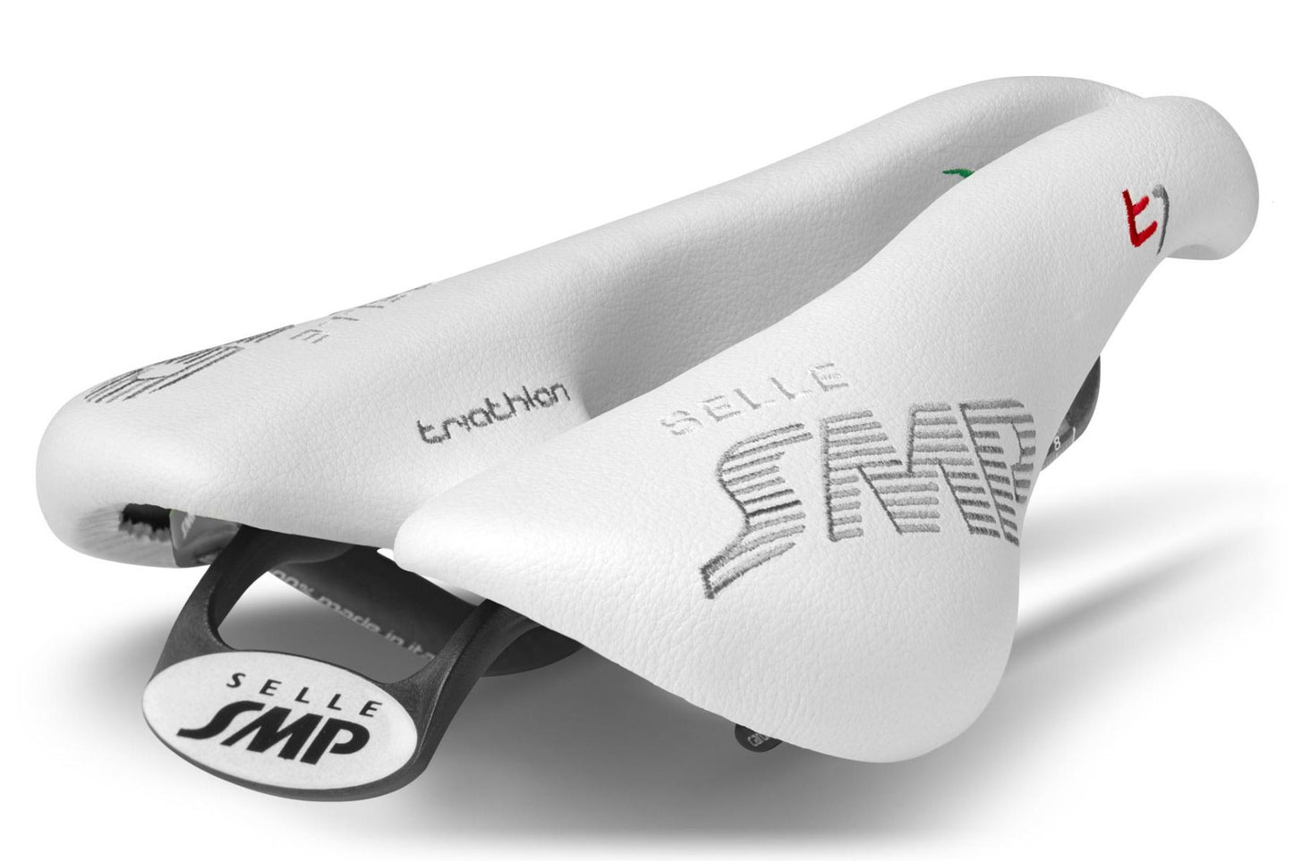 Selle SMP Triathlon T1 Saddle with Carbon Rails (White)