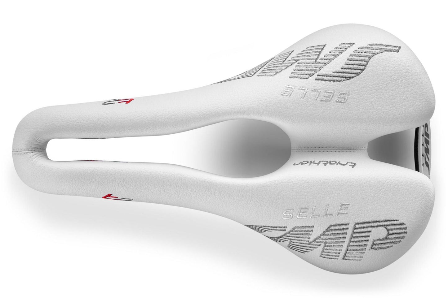 Selle SMP T2 Triathlon Saddle with Steel Rails (White)