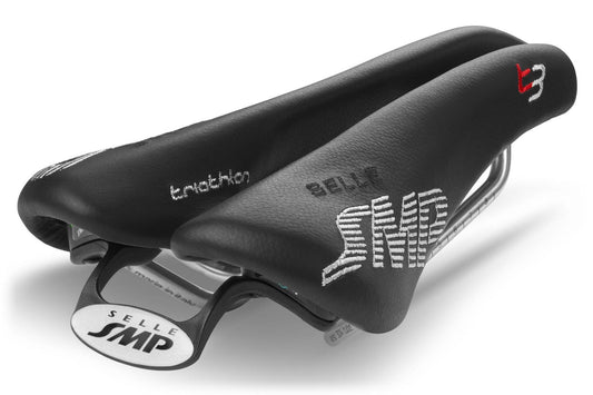 Selle SMP T3 Triathlon Saddle with Steel Rails (Black)