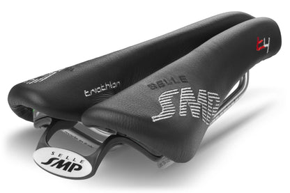 Selle SMP T4 Triathlon Saddle with Steel Rails (Black)