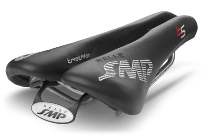 Selle SMP T5 Triathlon Saddle with Steel Rails (Black)