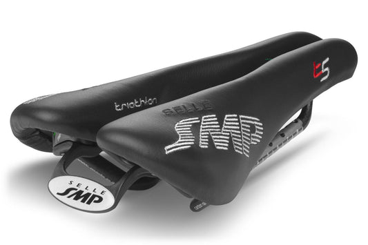 Selle SMP T5 Triathlon Saddle with Carbon Rails (Black)