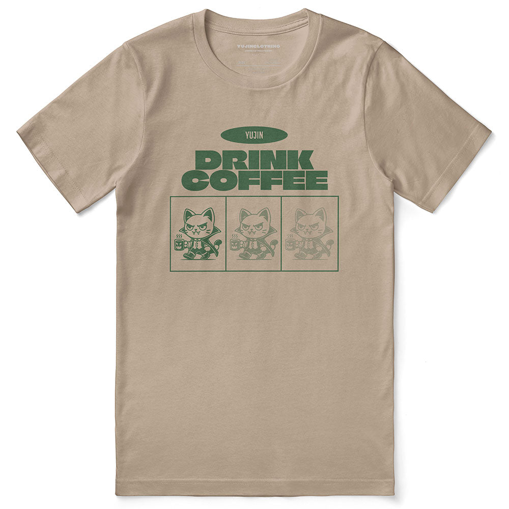 Drink Coffee Cat T-Shirt