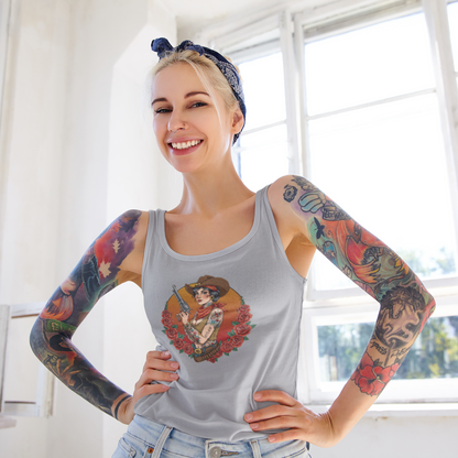 Vintage Tattooed Outlaw Ideal Racerback Tank