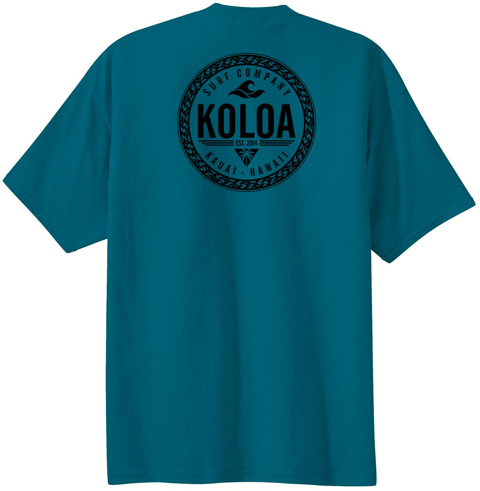 Koloa Wave and Palm Tree Heavyweight T-Shirt