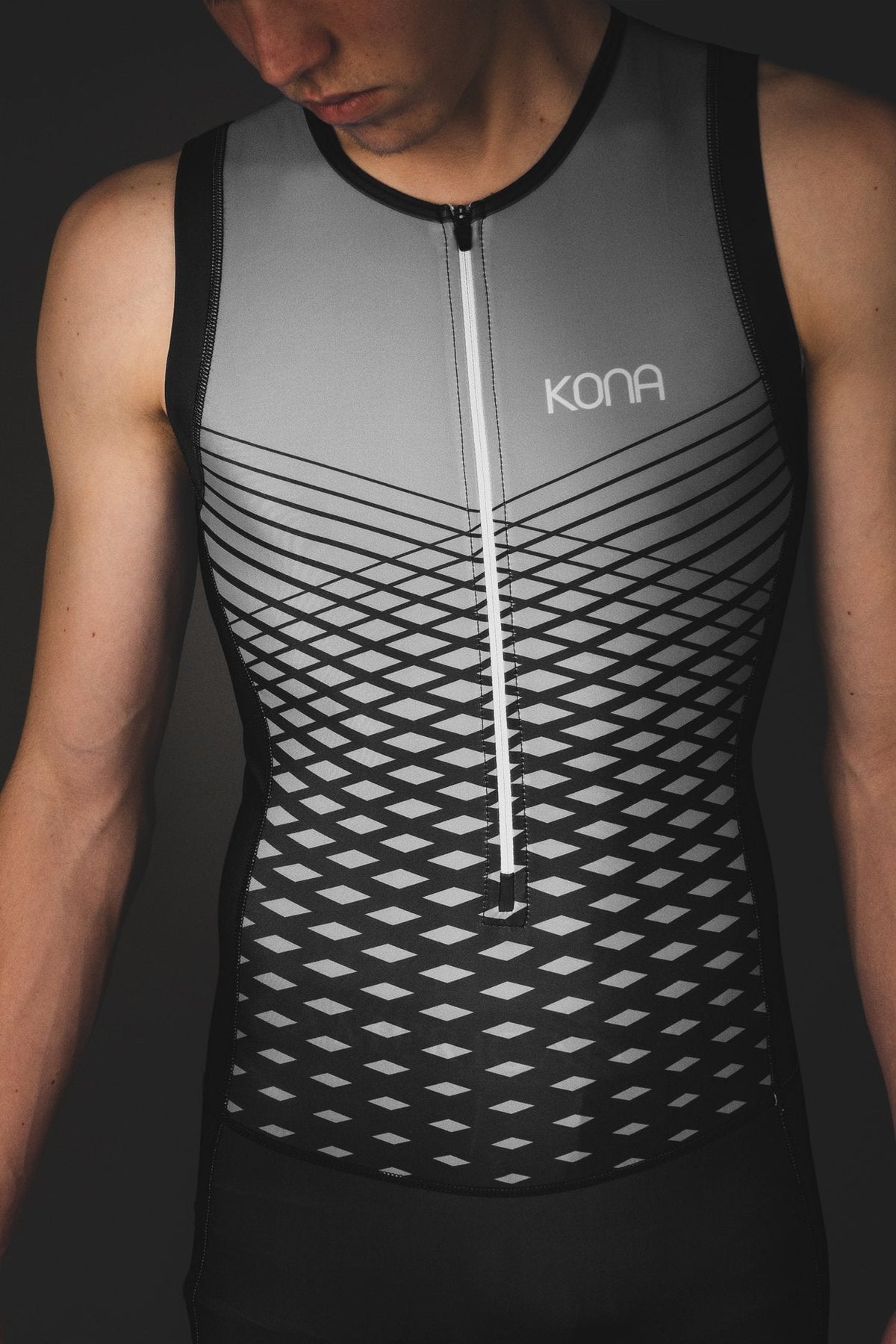 Men's Team Kona Triathlon Race Suit — Sleeveless Performance Tri Suit