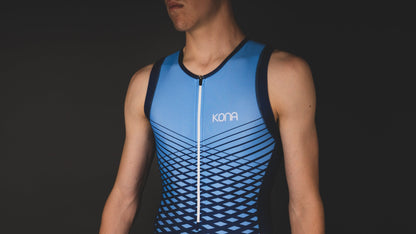 Men's Team Kona Triathlon Race Suit — Sleeveless Performance Tri Suit