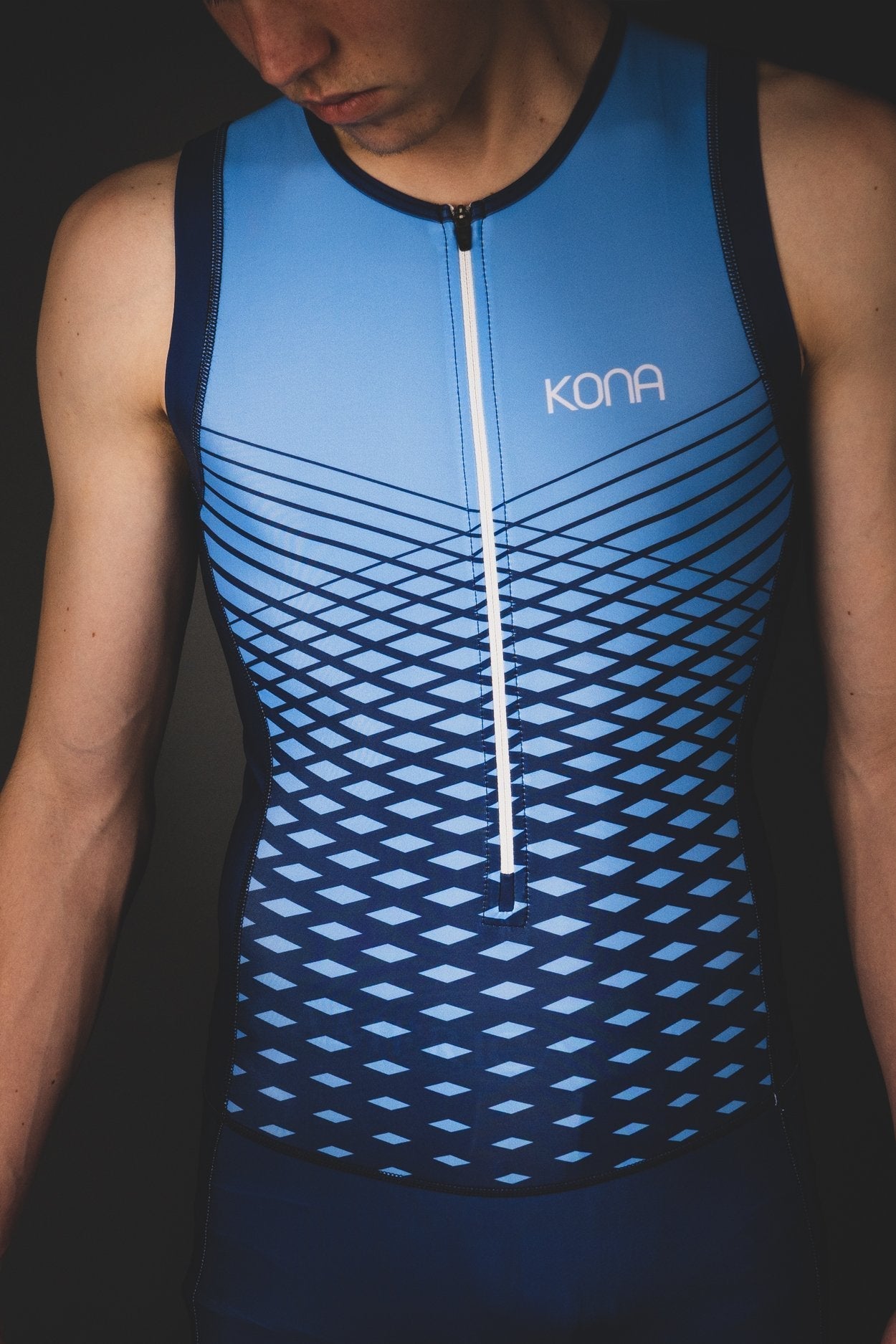 Men's Team Kona Triathlon Race Suit — Sleeveless Performance Tri Suit