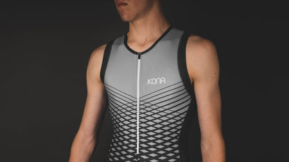 Men's Team Kona Triathlon Race Suit — Sleeveless Performance Tri Suit
