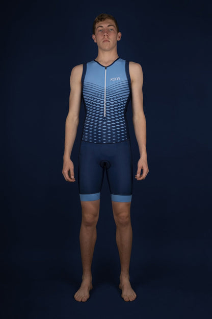 Men's Team Kona Triathlon Race Suit — Sleeveless Performance Tri Suit