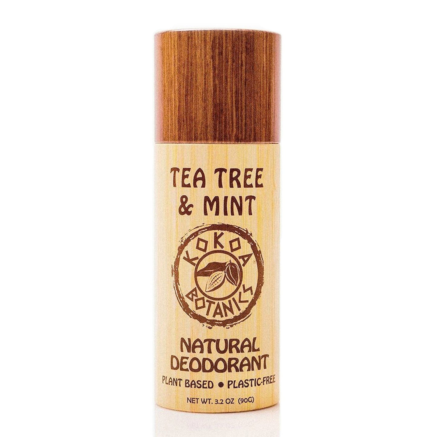 TEA TREE and MINT - Natural Detox Deodorant - Sport- Aluminum-Free - Plastic-Free 3.2 oz