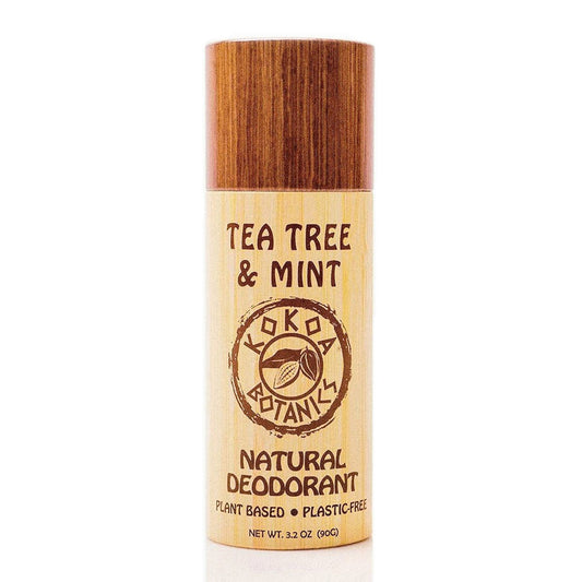 TEA TREE and MINT - Natural Detox Deodorant - Sport- Aluminum-Free - Plastic-Free 3.2 oz