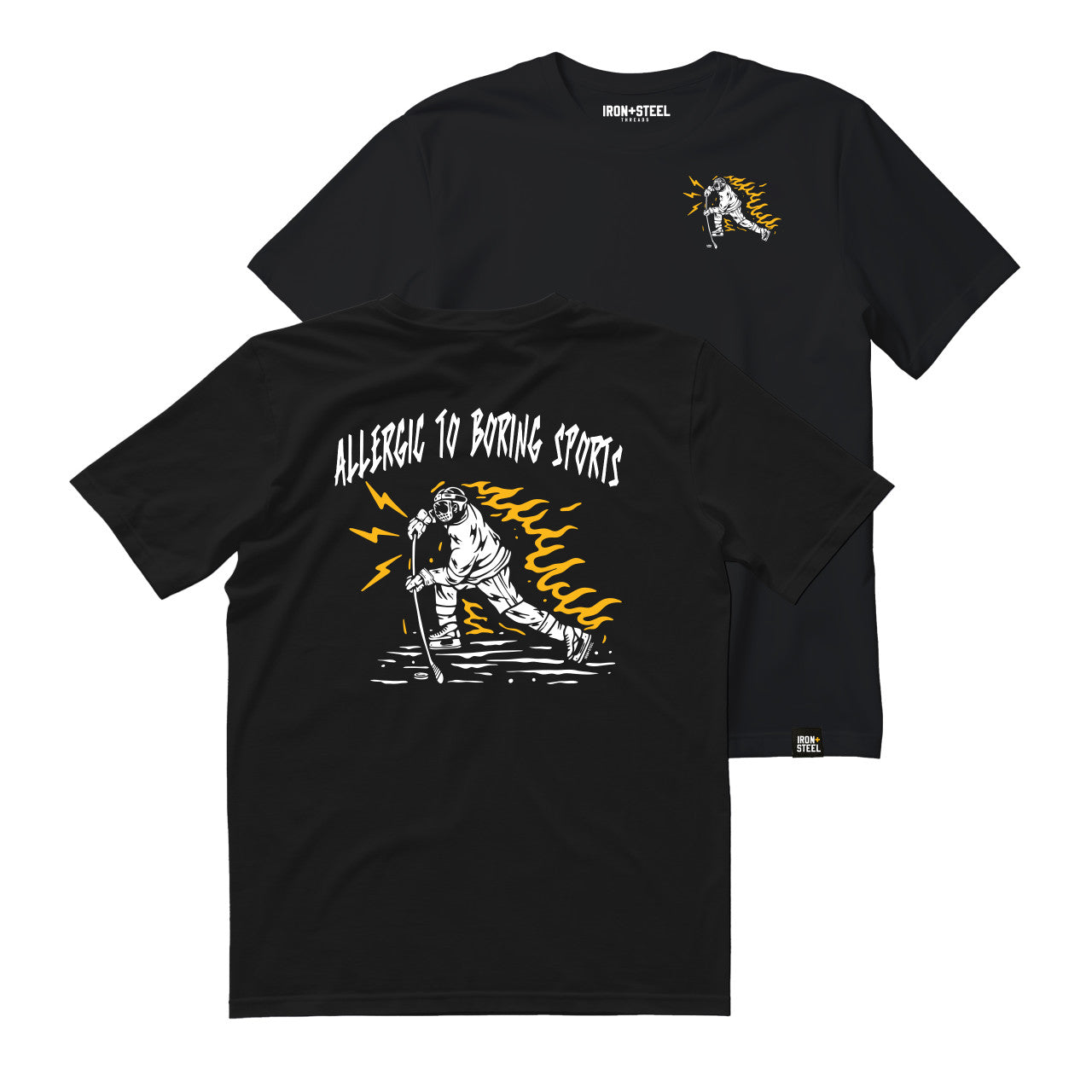 Allergic To Boring Sports Hockey T-Shirt