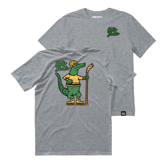 Later Skater Alligator Hockey T-Shirt