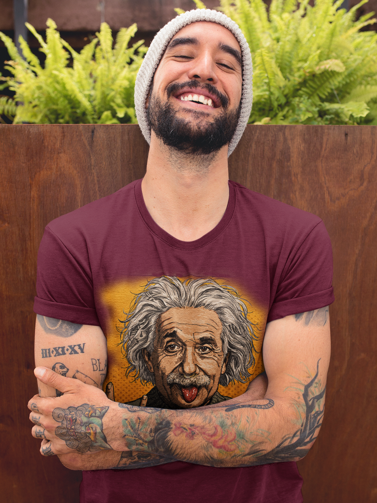Rock On Einstein Graphic T-Shirt