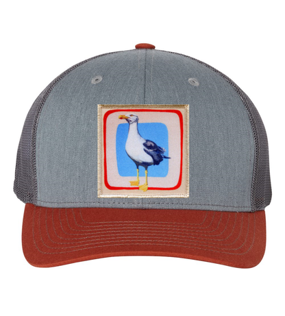 Grey/Terracotta Trucker