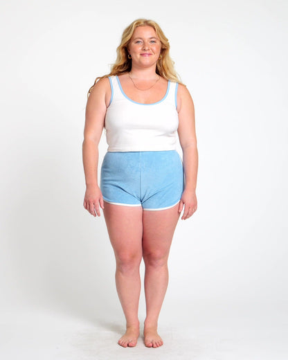 Terry Dolphin Short (Blue Poppy/Cream)