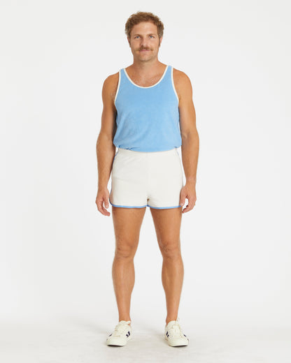 Terry Dolphin Short (Cream/Blue Poppy)