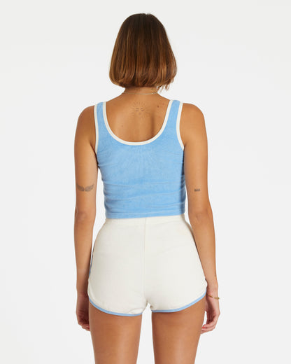 Terry Dolphin Short (Cream/Blue Poppy)