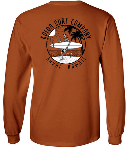 Koloa Skeleton Gone Surfin Long Sleeve T-Shirt