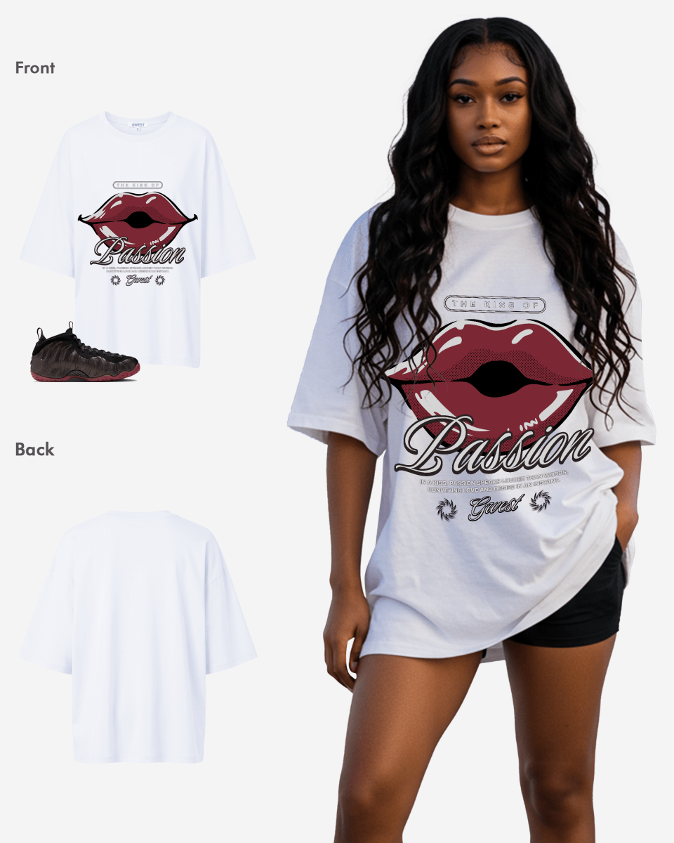 G West The Kiss Of Passion Oversized Women's T-Shirt