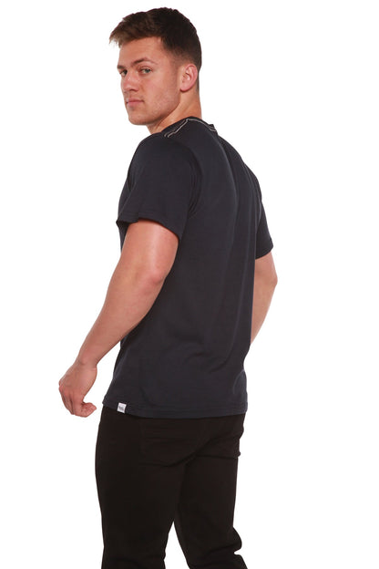 Men's Bamboo Viscose/Organic Cotton Short Sleeve Contrast Stitch T-Shirt