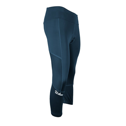 The Resistance - Women's Premium 3D Padded Cycling Mid-Rise 3/4 Capri, with Zippered Back Pocket and Body-Mapped Ventilation