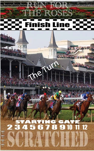Kentucky Derby "The Turn" Theme Horse Race Game