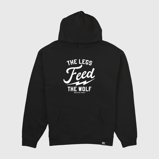Legs Feed The Wolf Hockey Midweight Hoodie