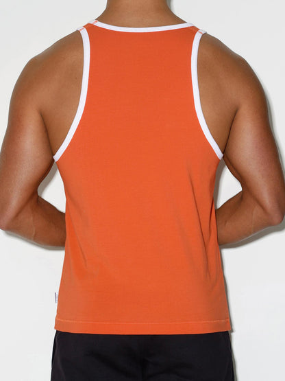 Throwback Tank Basketball Orange