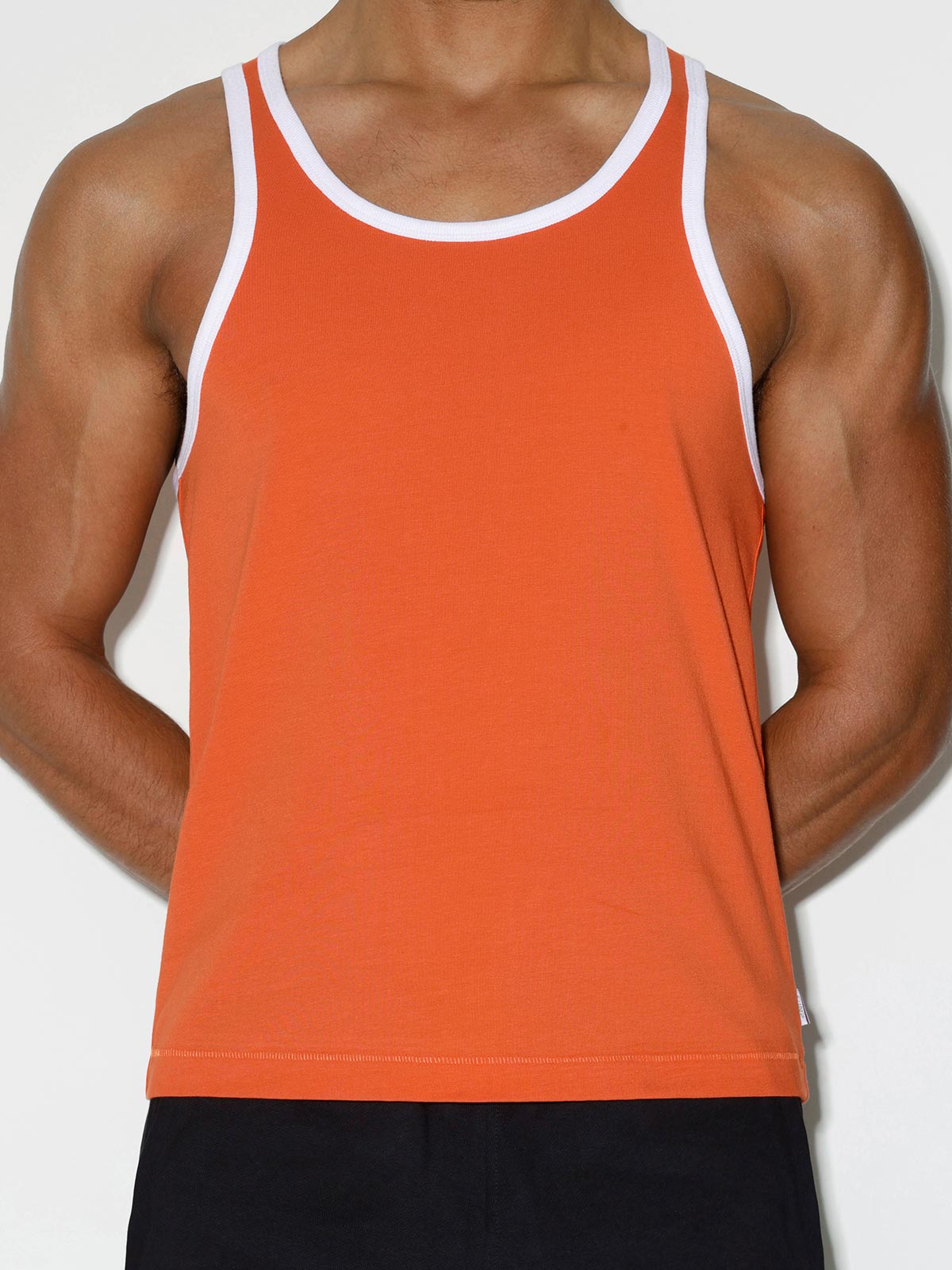Throwback Tank Basketball Orange