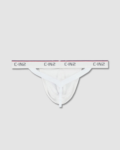 Throwback Y-Back Thong White