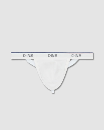 Throwback Y-Back Thong White