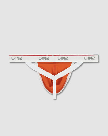 Throwback Y-Back Thong Basketball Orange