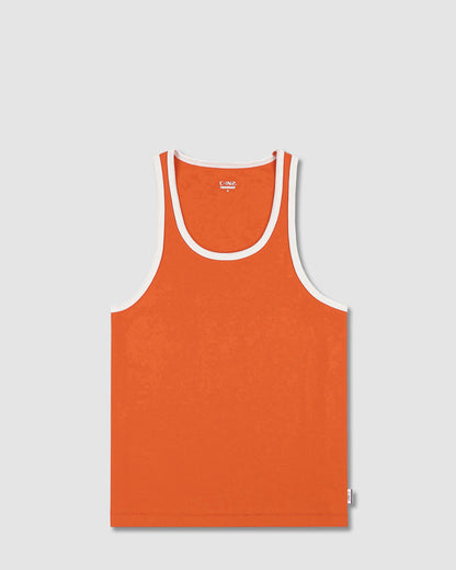 Throwback Tank Basketball Orange