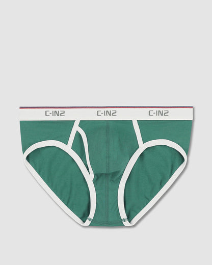 Throwback Fly Front Brief Fern Green