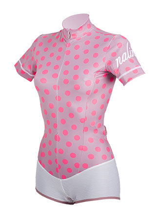 Nalini Tibi Lady Suit Jersey With Panties (Pink with Dots) XS, S, M, L, XL