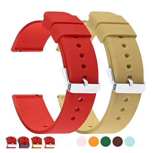 TicWatch Pro 5, Pro 3 & E3 Smooth Silicone Band, 10 Colors