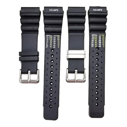 TicWatch Pro 5, Pro 3 & E3 Dive-Style Silicone Band, 3 Keeper Options