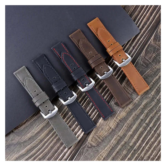 TicWatch Pro 5, Pro 3 & E3 Leather Band with Stitching Options