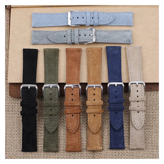 TicWatch Pro 5, Pro 3 & E3 Suede Leather Band with Stitching